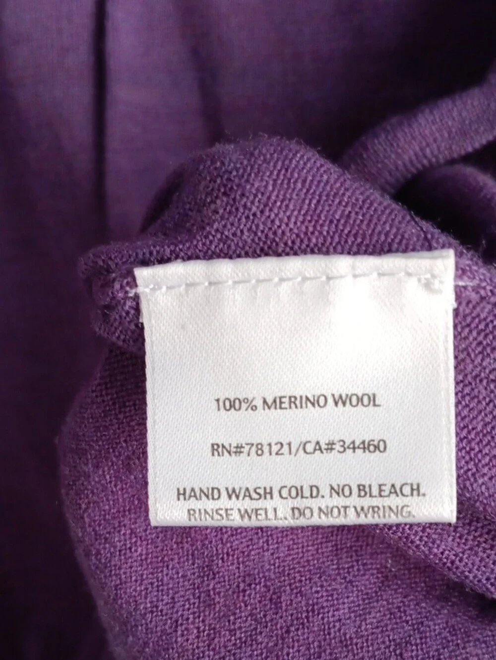 Eileen Fisher Scoop Neck Short Sleeve Merino Wool  Tee - Violet
